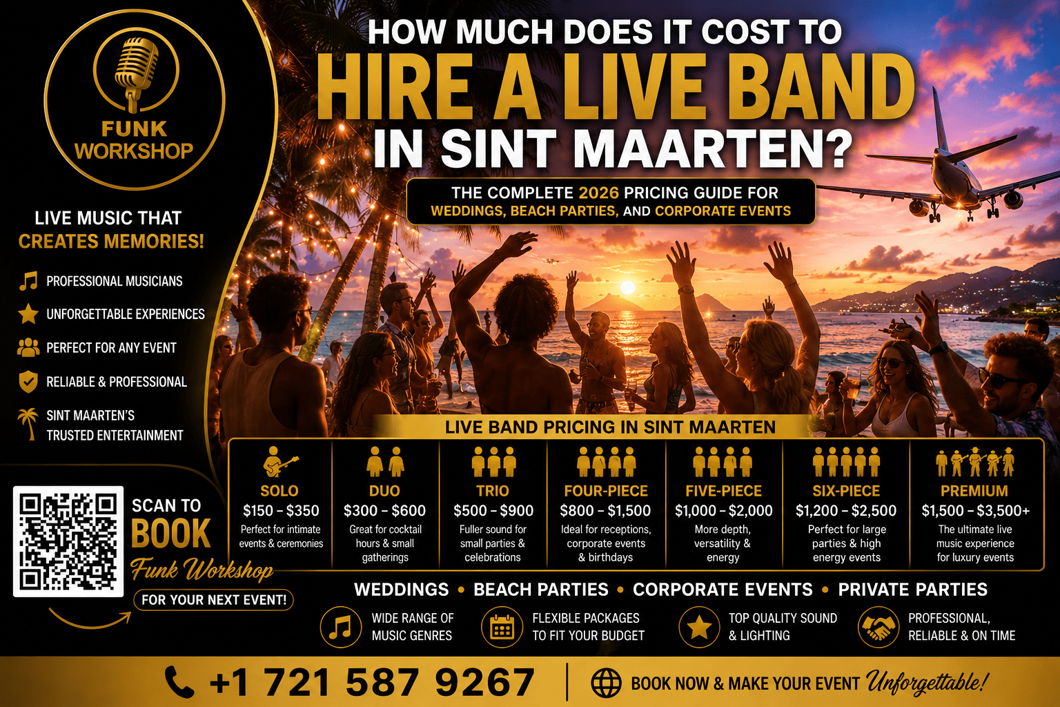 How Much Does It Cost to Hire a Live Band in Sint Maarte